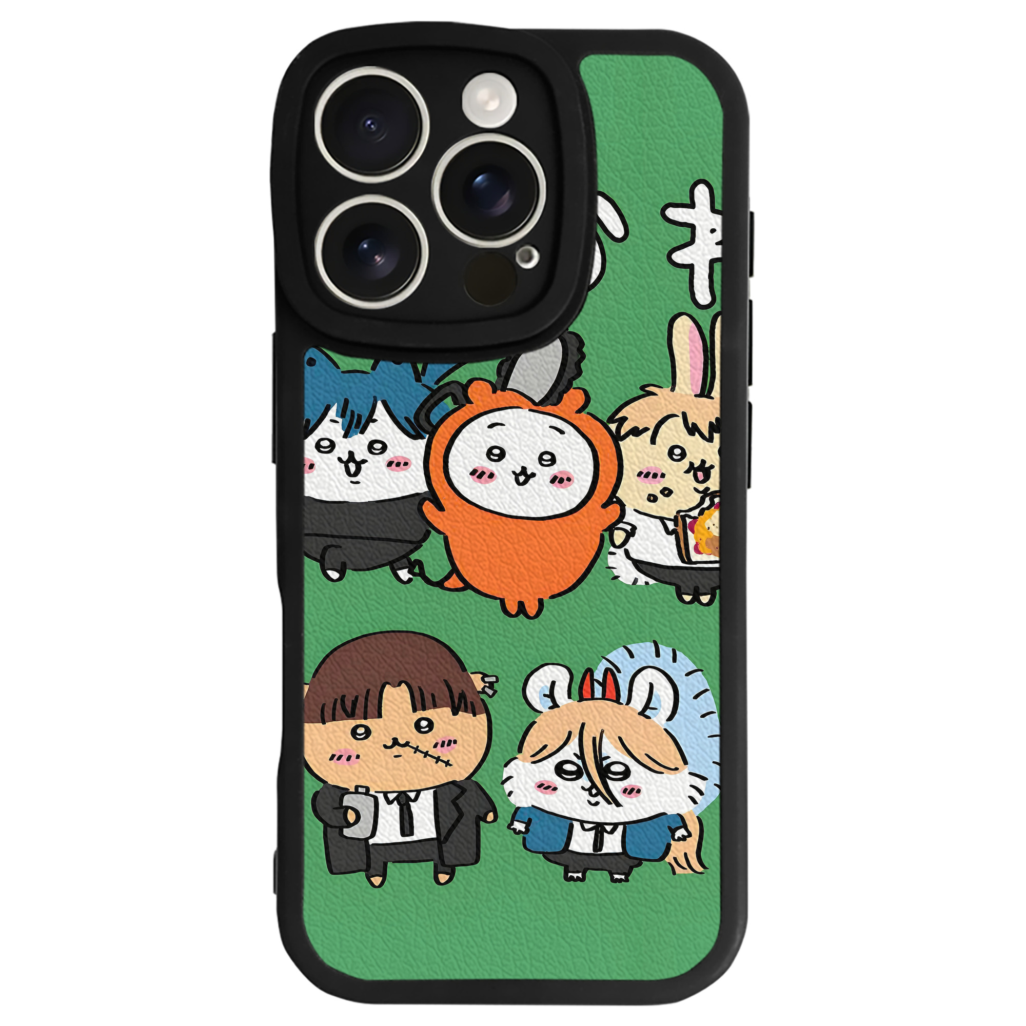 （画像用） ちいかわ Chii-kawa 【iPhone 16シリーズ対応】シリコンスマホケース（レザー調） 材質：シリコン